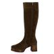 Patricia miller Bottes cuir veloursmarron