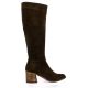 Gianni crasto Bottes cuir veloursmarron