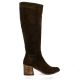 Gianni crasto Bottes cuir veloursmarron