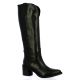 Gianni crasto Bottes cuirnoir