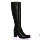 Spaziozero Bottes cuirnoir