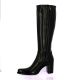 Spaziozero Bottes cuirnoir