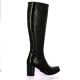 Spaziozero Bottes cuirnoir
