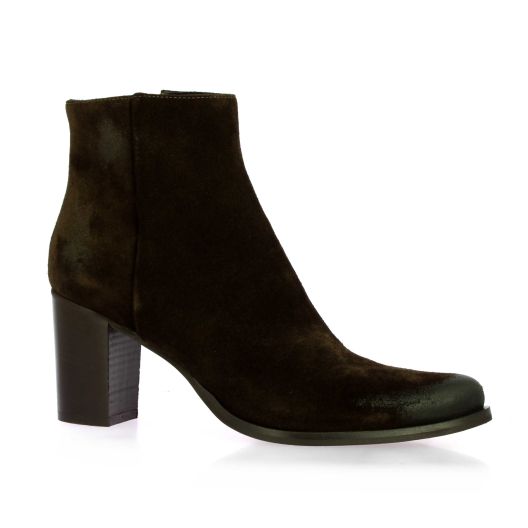 Spaziozero Boots cuir velourschocolat