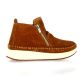 Madory Boots cuir velourscognac