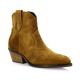 Reqins Boots cuir velourstabac
