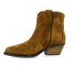 Reqins Boots cuir velourstabac