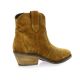 Reqins Boots cuir velourstabac