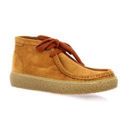 Verbenas Boots cuir velourscognac