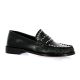 Inuovo Mocassins cuir glacénoir