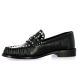 Inuovo Mocassins cuir glacénoir
