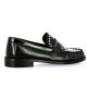 Inuovo Mocassins cuir glacénoir