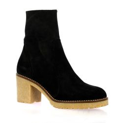 Maroli Boots cuir veloursnoir