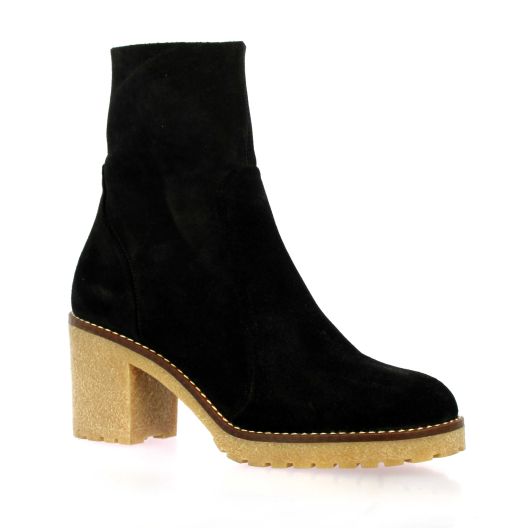 Maroli Boots cuir veloursnoir