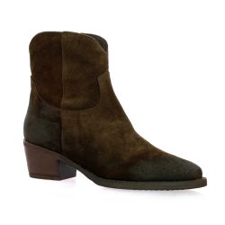 Pao Boots cuir velours marron