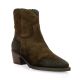 Pao Boots cuir velours marron