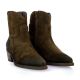 Pao Boots cuir velours marron