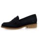 Pao Mocassins cuir veloursmarine