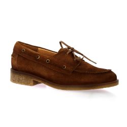Pao Mocassins cuir veloursmarron