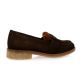 Pao Mocassins cuir veloursmarron