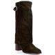 Pao Bottes cuir crocomarron