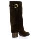 Pao Bottes cuir crocomarron