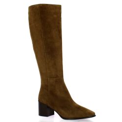 Fremilu Bottes cuir velourstaupe
