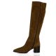 Fremilu Bottes cuir velourstaupe