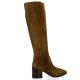 Fremilu Bottes cuir velourstaupe
