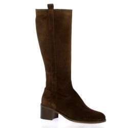 Maroli Bottes cuir veloursmarron