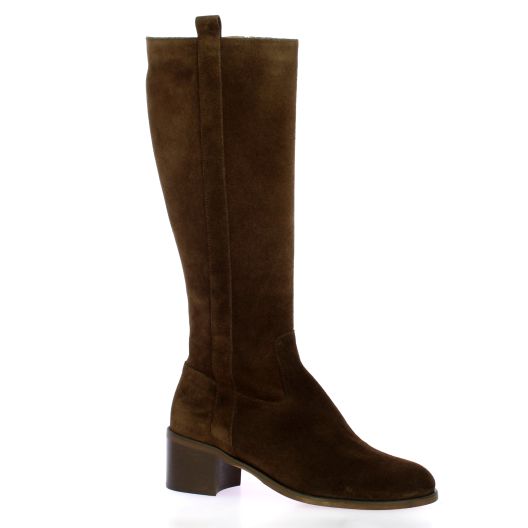 Maroli Bottes cuir veloursmarron
