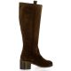 Maroli Bottes cuir veloursmarron