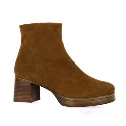 Patricia miller Boots cuir velourscognac