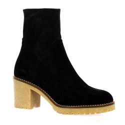Maroli Boots cuir veloursnoir