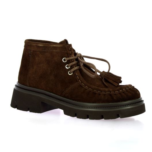 Kanna Boots cuir veloursmarron