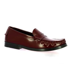 Exit Mocassins cuir glacébordeaux