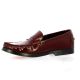 Exit Mocassins cuir glacébordeaux