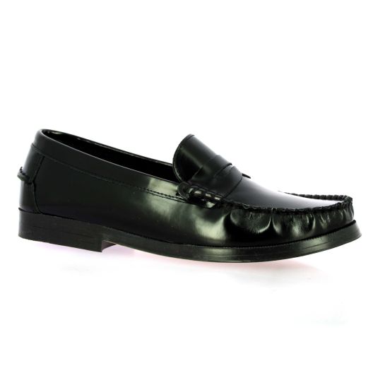 Exit Mocassins cuir glacénoir