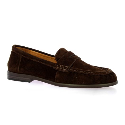 Reqins Mocassins cuir veloursmarron