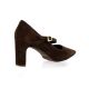 Reqins Escarpins cuir veloursmarron