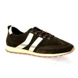 K.mary Baskets cuir veloursmarron